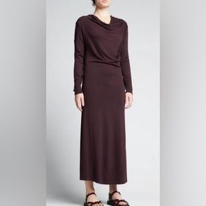 NWT! Vince Purple Plum Long Sleeve Knit Midi Dress Medium NWT